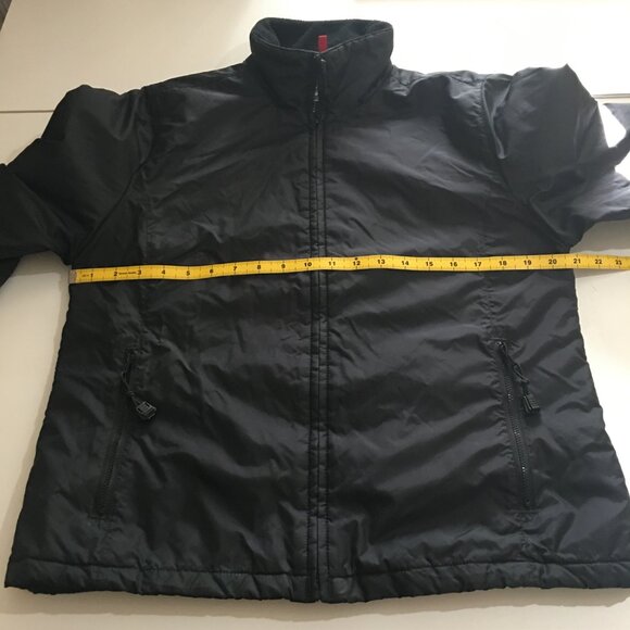RL Polo Jeans Co Womens Medium Black Windbreaker Puffer Jacket Quilted Line - Picture 6 of 8